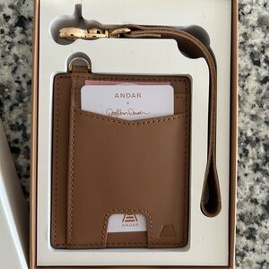 Andar Leather Card Holder with Strap